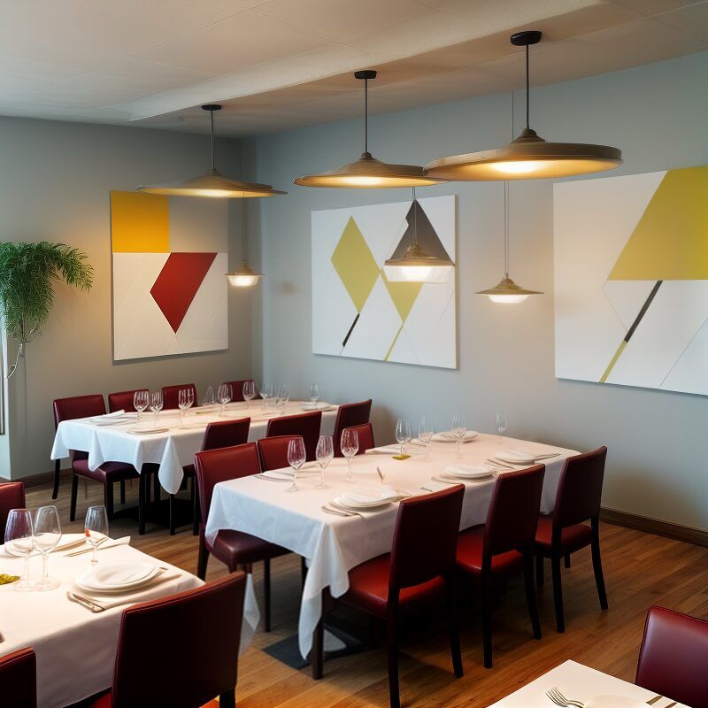 pannelli fonoassorbenti ristorante